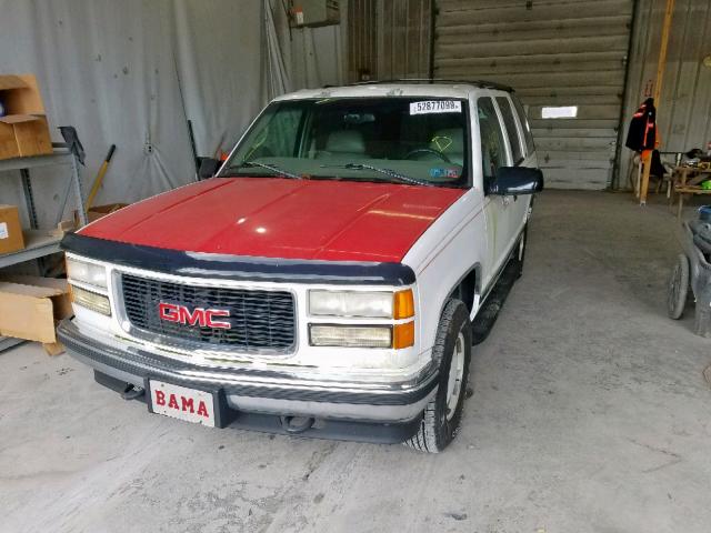 1GKEK13R1VJ714810 - 1997 GMC YUKON WHITE photo 2