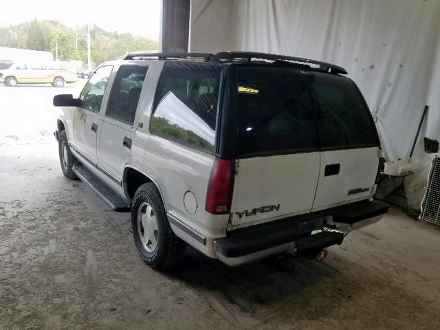 1GKEK13R1VJ714810 - 1997 GMC YUKON WHITE photo 3