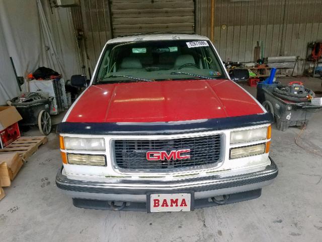 1GKEK13R1VJ714810 - 1997 GMC YUKON WHITE photo 9