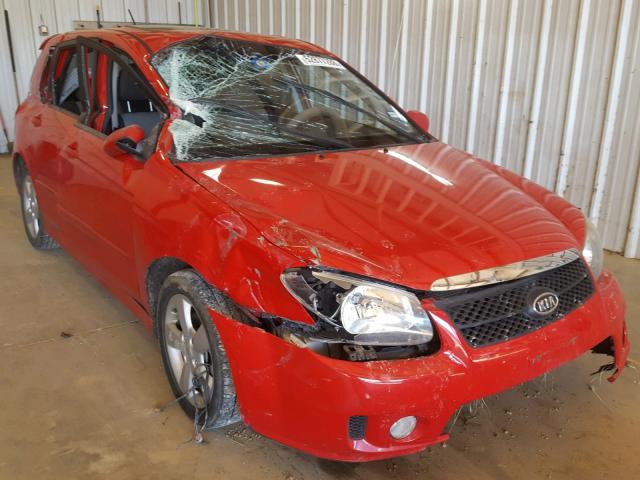 KNAFE242195023190 - 2009 KIA SPECTRA SX RED photo 1