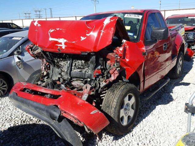1FTRF02236KB14074 - 2006 FORD F150 RED photo 2
