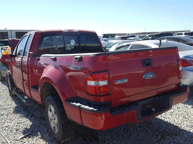 1FTRF02236KB14074 - 2006 FORD F150 RED photo 3