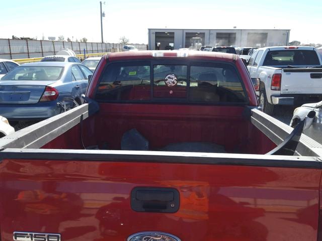 1FTRF02236KB14074 - 2006 FORD F150 RED photo 6