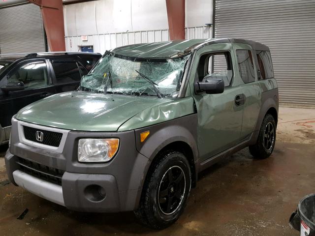 5J6YH28594L031785 - 2004 HONDA ELEMENT EX GREEN photo 2