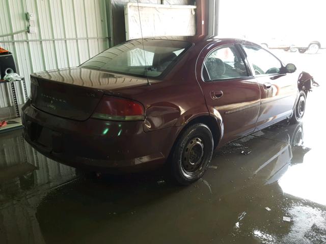 1C3EL46X72N184243 - 2002 CHRYSLER SEBRING LX MAROON photo 4