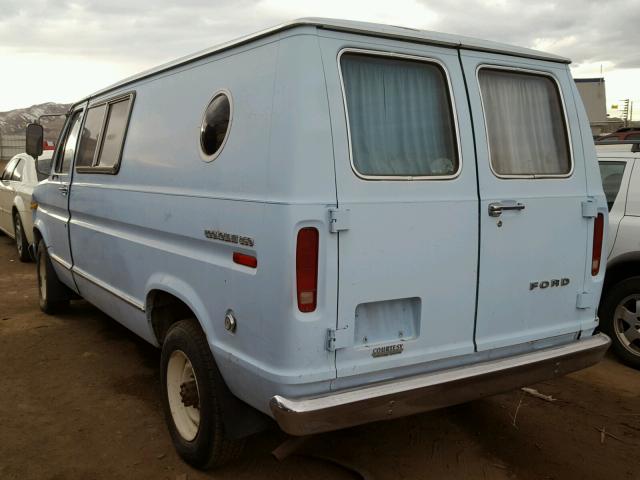 E24HHB71074 - 1976 FORD VAN BLUE photo 3