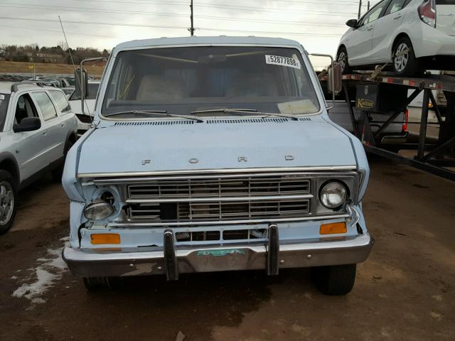 E24HHB71074 - 1976 FORD VAN BLUE photo 9