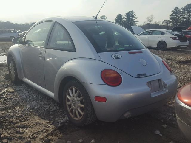 3VWCK31C04M403865 - 2004 VOLKSWAGEN NEW BEETLE SILVER photo 3