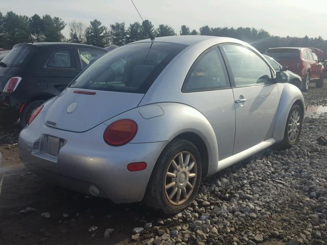 3VWCK31C04M403865 - 2004 VOLKSWAGEN NEW BEETLE SILVER photo 4