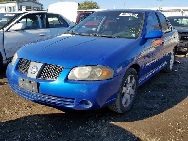 3N1AB51D16L546396 - 2006 NISSAN SENTRA SE- BLUE photo 2