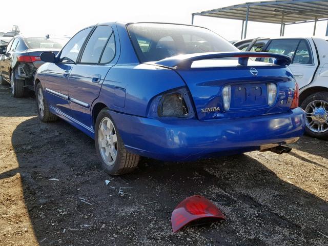 3N1AB51D16L546396 - 2006 NISSAN SENTRA SE- BLUE photo 3