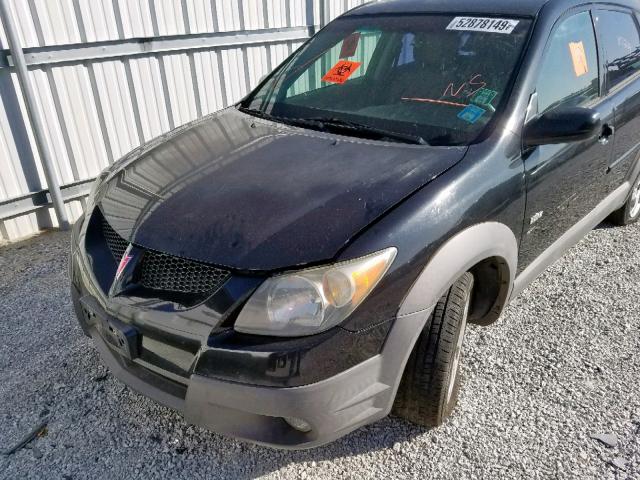 5Y2SL62823Z434684 - 2003 PONTIAC VIBE BLACK photo 9