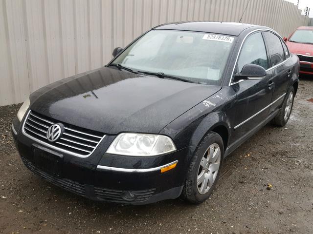 WVWAD63B25E059182 - 2005 VOLKSWAGEN PASSAT GLS BLACK photo 2