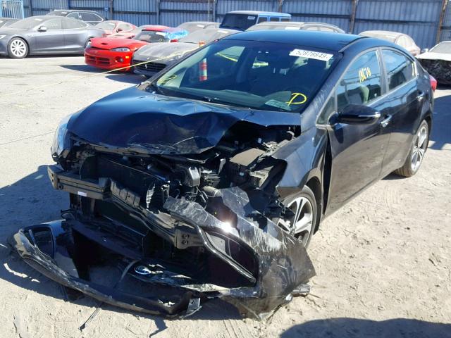 KNAFX4A82G5523466 - 2016 KIA FORTE EX BLACK photo 2