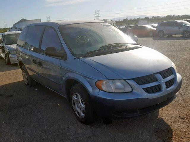 1D4GP25363B104545 - 2003 DODGE CARAVAN SE BLUE photo 1