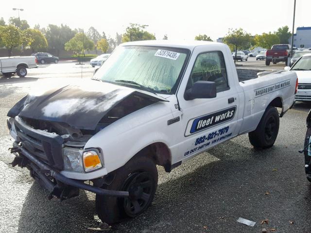 1FTYR10D88PA31968 - 2008 FORD RANGER WHITE photo 2