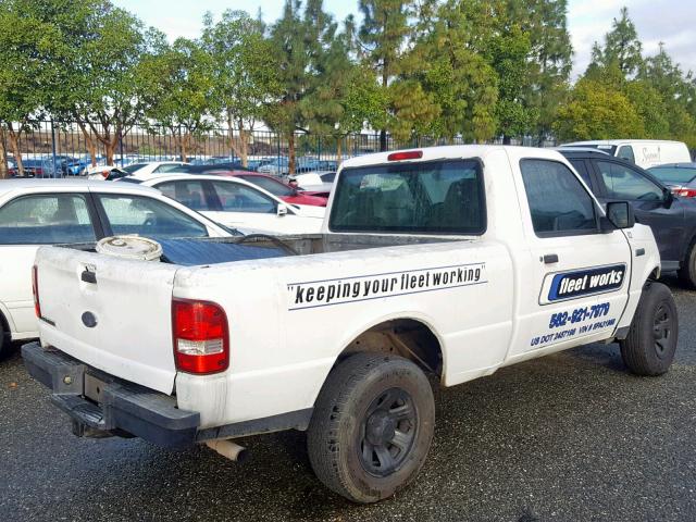 1FTYR10D88PA31968 - 2008 FORD RANGER WHITE photo 4