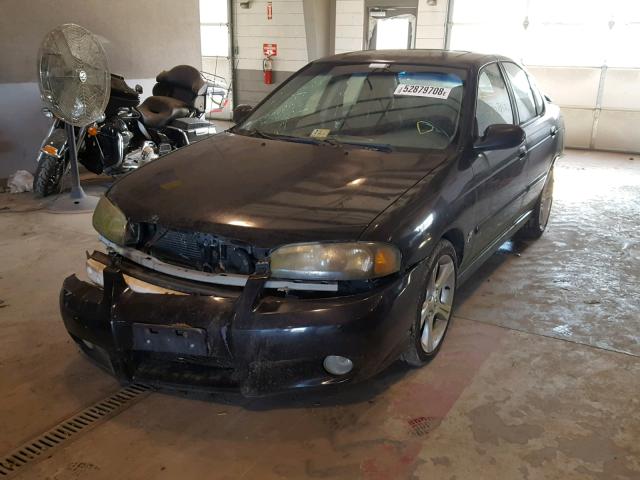 3N1AB51A62L728577 - 2002 NISSAN SENTRA SE- BLACK photo 2