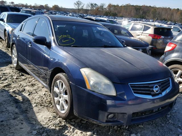 1N4BA41E67C806480 - 2007 NISSAN MAXIMA SE BLUE photo 1