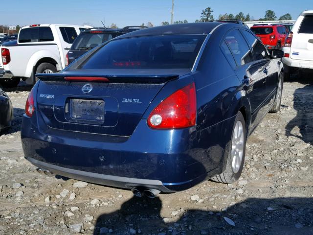 1N4BA41E67C806480 - 2007 NISSAN MAXIMA SE BLUE photo 4