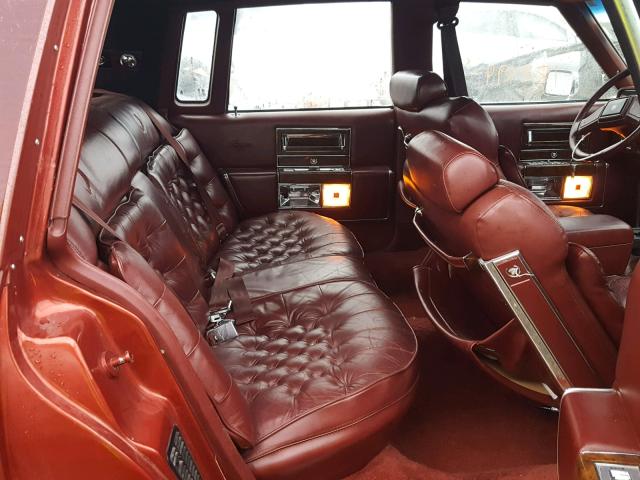 1G6DW5478MR701054 - 1991 CADILLAC BROUGHAM RED photo 6