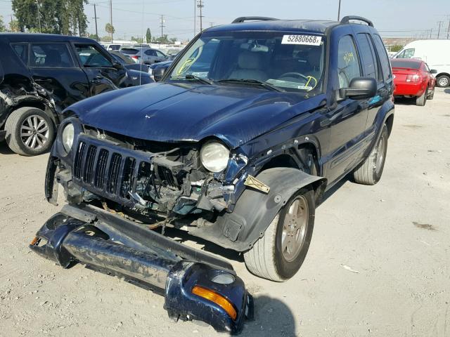 1J4GK58K64W326149 - 2004 JEEP LIBERTY LI BLUE photo 2