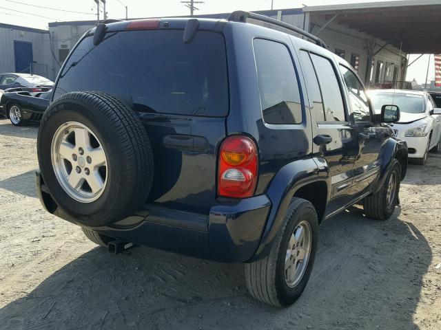 1J4GK58K64W326149 - 2004 JEEP LIBERTY LI BLUE photo 4