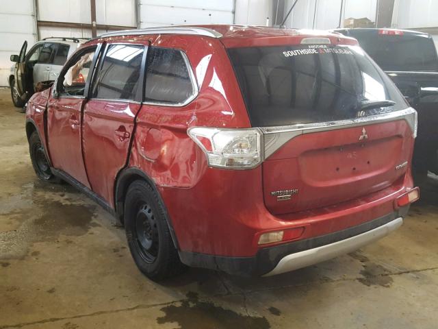 JA4JZ4AX1FZ603289 - 2015 MITSUBISHI OUTLANDER RED photo 3