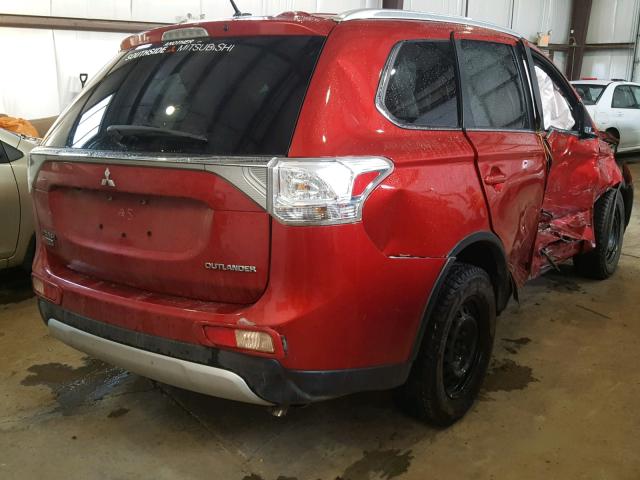 JA4JZ4AX1FZ603289 - 2015 MITSUBISHI OUTLANDER RED photo 4