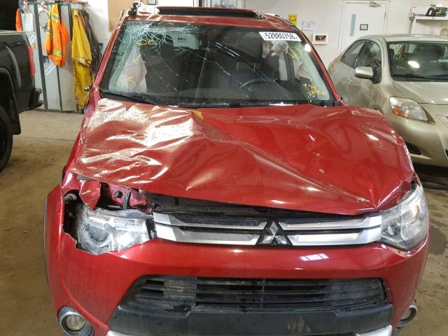 JA4JZ4AX1FZ603289 - 2015 MITSUBISHI OUTLANDER RED photo 9