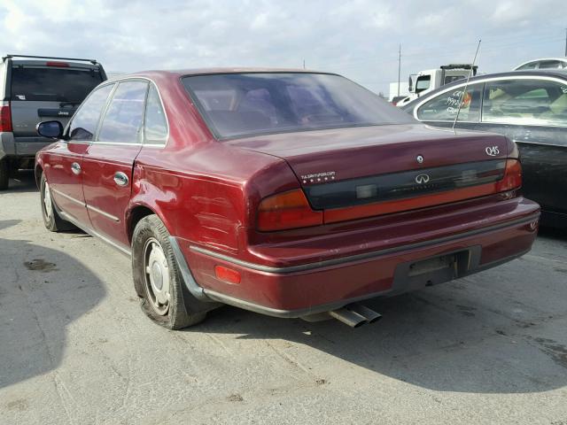 JNKNG01C1PM220985 - 1993 INFINITI Q45 RED photo 3