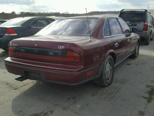 JNKNG01C1PM220985 - 1993 INFINITI Q45 RED photo 4