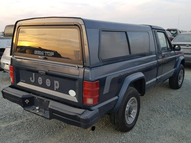 1J7FJ36L3LL133894 - 1990 JEEP COMANCHE P GRAY photo 4