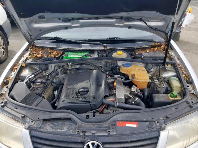 WVWNA63B3XE061469 - 1999 VOLKSWAGEN PASSAT GLS GRAY photo 7