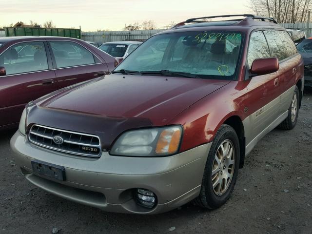 4S3BH806X27645771 - 2002 SUBARU LEGACY OUT MAROON photo 2