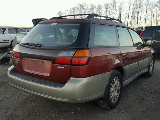 4S3BH806X27645771 - 2002 SUBARU LEGACY OUT MAROON photo 4