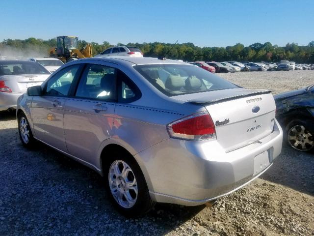 1FAHP36N49W163284 - 2009 FORD FOCUS SES SILVER photo 3