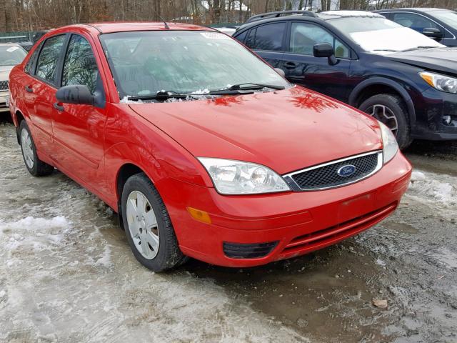 1FAHP34N67W260051 - 2007 FORD FOCUS ZX4 RED photo 1