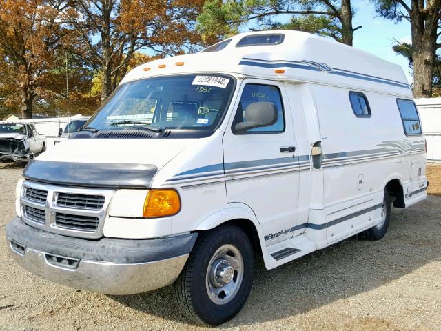 2B6LB31Z2XK531381 - 1999 DODGE RAM VAN B3 WHITE photo 2