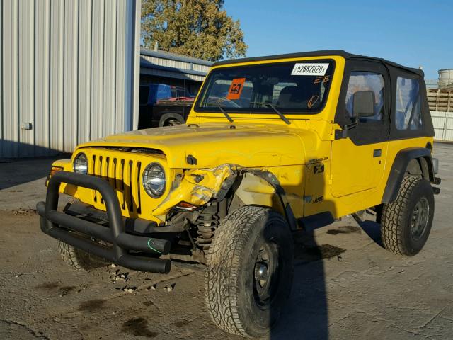 1J4FA39S02P707598 - 2002 JEEP WRANGLER / YELLOW photo 2