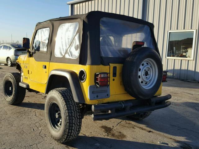 1J4FA39S02P707598 - 2002 JEEP WRANGLER / YELLOW photo 3