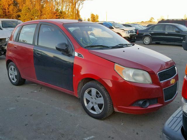 KL1TD66E99B334270 - 2009 CHEVROLET AVEO LS MAROON photo 1