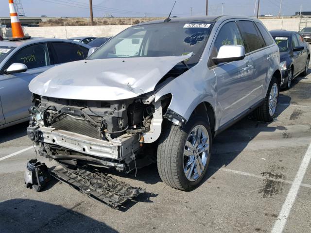 2FMDK3KC2BBA23636 - 2011 FORD EDGE LIMIT SILVER photo 2