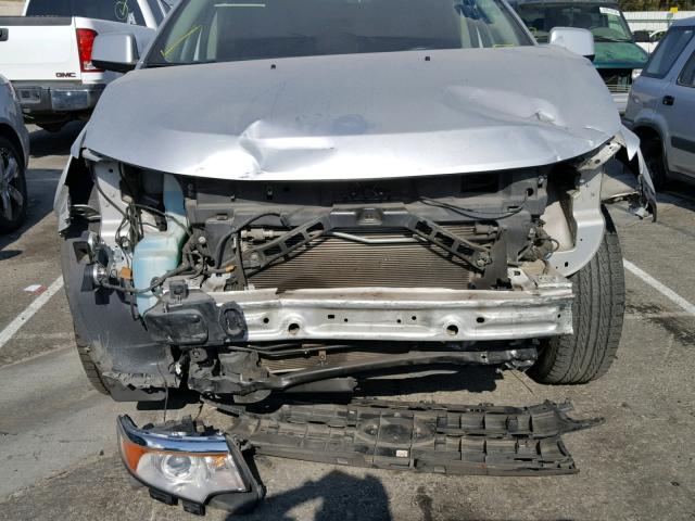 2FMDK3KC2BBA23636 - 2011 FORD EDGE LIMIT SILVER photo 9