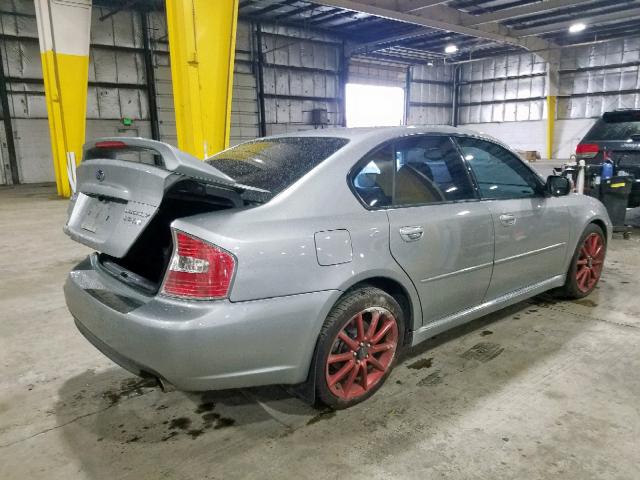 4S3BL676X66206896 - 2006 SUBARU LEGACY GT GRAY photo 4