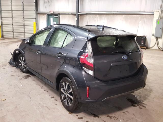 JTDKDTB36J1606016 - 2018 TOYOTA PRIUS C CHARCOAL photo 3