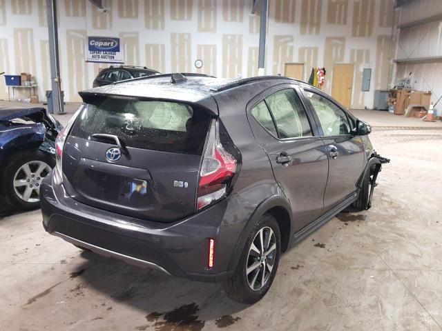 JTDKDTB36J1606016 - 2018 TOYOTA PRIUS C CHARCOAL photo 4