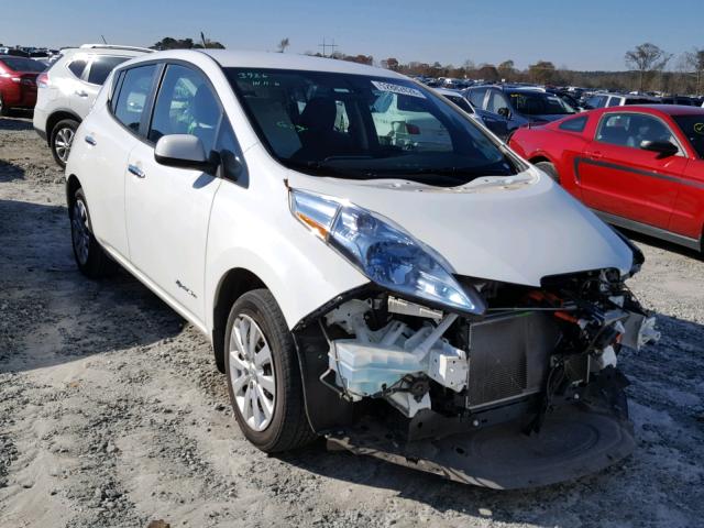 1N4AZ0CP9DC424855 - 2013 NISSAN LEAF S WHITE photo 1