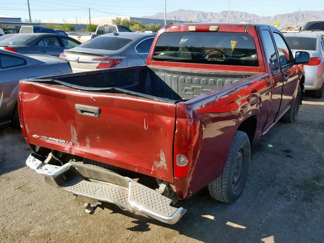 1GCCS199078255628 - 2007 CHEVROLET COLORADO RED photo 4