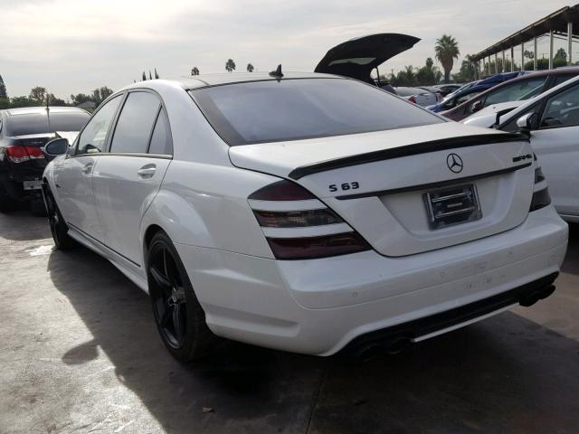 WDDNG77X28A223682 - 2008 MERCEDES-BENZ S 63 AMG WHITE photo 3